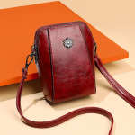 Yogodlns Simple Design PU nahast Crossbody &otilde;lakotid naistele Retro k&auml;ekotid ja rahakotid Naiste mobiiltelefonide kotid 14x7x18cm