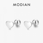 Modian 925 Sterling Silver Hearts Stud K&otilde;rvar&otilde;ngad Moodsad &uuml;mmargused helmestega k&otilde;rvar&otilde;ngad naistele Statement peened ehted h&otilde;be