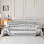 Rainbow Lines &scaron;enill diivani kate riidest diivani tekk kate T&auml;is kate Universaalne diivanir&auml;tiku kate tolmukindel diivani padja kate 180x130cm