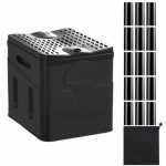 K&auml;mpingu kokkupandav kuiv-eraldusseparaator, kaasaskantav halva l&otilde;hna v&auml;ltimine, stabiilne mobiilne tualett auto avarii-k&auml;imla v&auml;lik&auml;imla 15-ga armee roheline v&auml;rv