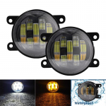 Led udutuli merevaigukollane valge lamp PTF 7/5/3 objektiivid maastikul udutuled Lada Niva Jeep Cherokee XJ jaoks 7 lens 70W