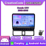 2Din 10-tolline Androidi autostereo raadio Honda CRV 2002-2005 jaoks koos nupunupuga Multimeedia videopleier GPS-navigatsioon Carplay 2+32GB