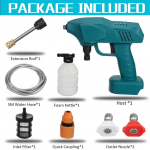 Juhtmeta k&otilde;rgsurvepesuri pihustusveep&uuml;stolid 88VF kaasaskantav veejoaga autopesuvahu puhastusmasin Only machine