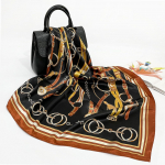 Kvaliteetsed luksuslikud siidist sallid peapael Sallid kaelasall naistele kett siidist sall naiste dekoratiivne sall 90*90cm