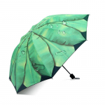 Roheline Ins Vihma ja Vihma kaheotstarbeline p&auml;ikesevari, naissoost UV-kindel vin&uuml;&uuml;l Jaapani banaanilehest vihmavari Uus retro vihmavari