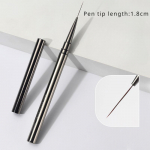 K&uuml;&uuml;nevooder DIY Joonistus Maalimine Lillejoon Stripes Pliiats 6/9/12/15/18mm Metallist k&auml;epidemega k&uuml;&uuml;nekunsti pintsel koos katvate k&uuml;&uuml;neharjadega E