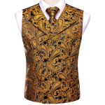 Meeste Siidist Viktoriaanlik Vest Paisley Vest Lips R&auml;tik S&otilde;rmen&ouml;&ouml;bid Komplekt Pulmadeks S