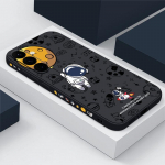 Astronauti mustriga k&auml;sik&ouml;ie telefoni kate Samsung S24 S23 FE S22 Ultra S21 FE A54 A53 A34 A52 A72 A71 A51 A32 A23 A13 S10 p&otilde;rutuskindel pehme telefoni&uuml;mbris Samsung S23