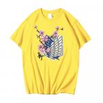 Attack On Titan Jaapani anime varrukatega l&uuml;hike T-s&auml;rk Streetswear Harajuku T-s&auml;rk Tops anime s&auml;rk L