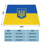 Ukraina lipp plush tekk Ukraina s&otilde;jav&auml;e vinged tekid diivani voodipesu jaoks salongi jaoks 150 * 125 cm plush &otilde;huke tekk 75x100cm 30x40inch