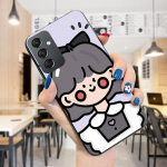 V&auml;rvitud mustriga telefoni&uuml;mbris P&otilde;rutuskindel pehmest silikoonist TPU kaitsev telefoni&uuml;mbris Samsungi kaanele Samsung A01