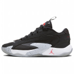 Air Jordan Luka 2 PF Black Cement Unisex tossud Bright-Crimson Wolf-Grey White DX9012-006 42.5