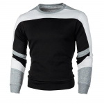 Meeste vabaaja Crewneck dressipluus v&auml;rvi plokk S&uuml;gis Spring Pullover dressipluusid S valge