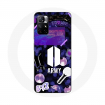 Redmi Note 11 5G &uuml;mbris BTS armee logoga Bangtan Subs