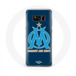 Coque pour Samsung Galaxy S8 Olympique de marseille OM logo bleu