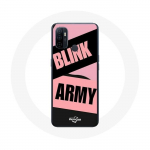 Coque pour Oppo A53 BTS ARMY Et Blackpink Blink Rose Noir