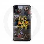 Coque pour Iphone X Cobra Kai Logo Affiche S&eacute;rie