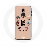 Coque pour Samsung Galaxy J3 2017 BTS TinyTAN Animation Affiche RM Jin Suga J-Hope Jimin V Et Jungkook