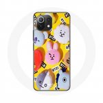 Coque pour Xiaomi Mi 11 Lite BTS Bangtan Sonyeondan BT21 Tata Chimmy Cooky Rj Shooky Koya Mang Et Van