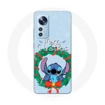 &Uuml;mbris Xiaomi Mi 12 / 12X Stitch Snow Merry Christmas Blue jaoks