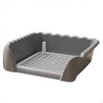 Koera tualettpoti kandik Pritsmevastane Lihtne puhastada pissipadjahoidja postiga v&auml;ikeloomadele hall v&auml;rv