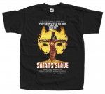 Satani ori N J Warreni filmiposter 1976 Must Unisex T-s&auml;rk S