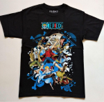 One Piece Haruldane Tikitud Logoga Anime Manga Monkey D Luffy &Otilde;lgk&uuml;bar Unisex T-s&auml;rk S