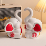 Pulmapaarid Elevandikujud Ornamendid Kunstit&ouml;&ouml;d Kodukaunistus T&ouml;&ouml;laud Armastavad kujukesed Kunst