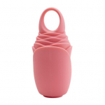 J&auml;&auml;vormi korduvkasutatav roosikujuline silikoonist j&auml;&auml;rull ergonoomilise disainiga nahahoolduse j&auml;&auml;kuubiku n&auml;orull naistele roosa