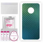 apgo Protective Skin Sticker for the back compatible with Motorola Moto G5S, Wrap Film, Foil, Vinyl - Pattern Carbon Chameleon CAKA1