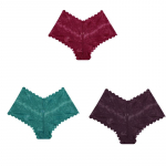 3 tk/komplekt Seksikad v&otilde;rkkangast poisip&uuml;ksid pitsp&uuml;ksid naistele madala k&otilde;rgusega &otilde;&otilde;nsad aluspesu naistele intiimpesu, t&uuml;drukud S