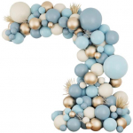 1 komplekt Balloon Garland Arch Kit Vintage Sinine Valge Kuldne Lekkekindel paks Baby Shower S&uuml;nnip&auml;evapeo pulmadekoratsioon Lateks &otilde;hupallide peotarbed sinine
