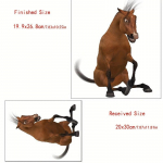Naljakad hobuse isekleepuvad seinakleebised eemaldatavad multifilmi loomade seinakleebised lastetoale vannitoa tualettruumi kaane sisekujundus Funny Horse mitmev&auml;rviline