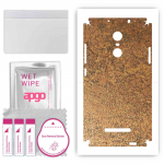 apgo Protective Skin Sticker for the back+sides compatible with Xiaomi Redmi Note 3 Note 3 Pro, Full Wrap Film, Foil, Vinyl - Pattern Rusty Copper