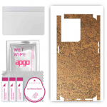 apgo Protective Skin Sticker for the back+sides compatible with Oppo Reno8, Full Wrap Film, Foil, Vinyl - Pattern Rusty Copper