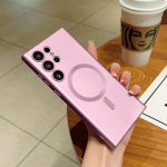 Luksuslik Magsafe'i magnetilise juhtmeta laadimisega telefoni&uuml;mbrised Samsung Galaxy S23 S22 S21 Ultra Fe objektiivi kaitsekatte tarvikud For Samsung S23 Plus