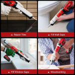 18 V elektriline liimip&uuml;stol 4-k&auml;igulise reguleerimisega klaasist liimi&otilde;mblusp&uuml;stol Juhtmeta elektriline liimip&uuml;stoli ukse ja akna remondit&ouml;&ouml;riist