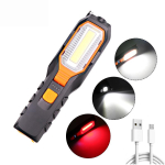 F2 COB LED-taskulamp Laetav kaasaskantav latern USB t&ouml;&ouml;valgusti paindlik t&ouml;&ouml;magnetlamp h&auml;daolukorra matkavalgusti taskulamp black