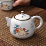Vintage ceramic opening can raise cute cats household Kung Fu tea sets small teapots soaking teapots single pots Style B