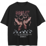 T&auml;nava stiilis kirjadega must T-s&auml;rk puuvillast unisex topid tees suvine l&uuml;hikeste varrukatega T-s&auml;rk M must