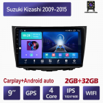 Suzuki Kizashi 2009&ndash;2015 autoraadio Android GPS-navigatsioonis&uuml;steemile stereo QLED multimeediumipleier CarPlay peakomplektile 2+32GB