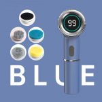 Juhtmevaba elektriline puhastushari Laetav k&ouml;&ouml;gi n&otilde;udepesuhari ipx5 veekindel vannitoapuhastushari puhastust&ouml;&ouml;riist sinine