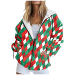 Naiste t&otilde;mblukuga kapuutsid teismeliste t&uuml;drukute j&otilde;ulutr&uuml;kiga dressipluus Riietus vabaaja n&ouml;&ouml;riga jakk taskutega L veini