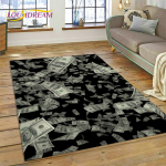 3D Rikas Dollar Euro Nael Raha Joonisfilm Vaip Magamistuppa Elutuppa Koju Diivani Kaunistus, Laste Suur Dekoratsioon P&otilde;randamatt 160cm x 230cm