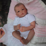 18'' 48cm k&auml;sitsi valmistatud Reborn Baby Dolls LUCAS Pehmest riidest korpus PP-puuvillast Rebirth Doll Elutruu 3D-maalitud N&auml;htavad Veins Beebi nukum&auml;nguasjad lastele kingitused cloth body