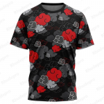 Must Aloha Akatsuki Naruto T-s&auml;rk Mood Suvised Meeste T-s&auml;rgid Jaapani Anime Cosplay Meeste R&otilde;ivad Topid L