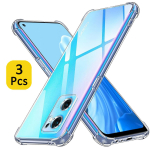 3 tk l&auml;bipaistev &uuml;mbris Oppo Find X5 Lite X5 Pro X3 Pro X3 Neo X3 Lite paks p&otilde;rutuskindel pehmest silikoonist telefoni kate Oppo Find X5 jaoks Oppo Find X5