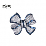 Naiste pross vibu kuju Rhinestone libisemisvastane kulumiskindel &uuml;likond mantel krae m&uuml;ts Sall kaunistus riided n&ouml;&ouml;pn&otilde;el balli pidu r&otilde;ivad ehted sinine