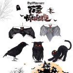 Halloweeni Kummitusmaja Baari Kaunistus Helendav Nahkhiir &Ouml;&ouml;kull Vares Simulatsioon Loom Peo Ripats Black bat