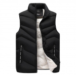Vest Meeste fliisist soe vest, polsterdatud meeste vestid meeste varrukateta jakk vabaaja tihendavad mantlid suures suuruses 8XL must